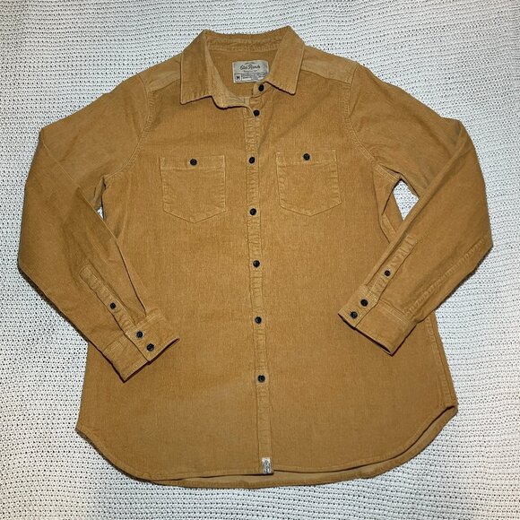 OLD RANCH Women's Size Medium Corduroy Coat Jacket Mustard Yellow With Pockets - Picture 2 of 10